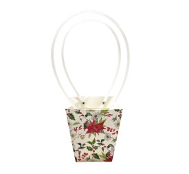 BOLSA REGALO MOTIVOS NAVIDEÑOS 12X12 H12,5