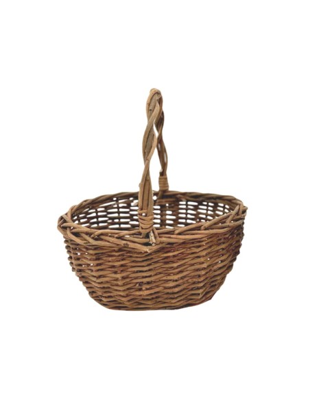 CESTA MIMBRE OVALADA CON ASA 21X17H11/22
