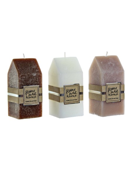 VELA CERA 5,5X5,5X12 CASA 3 SURTIDO