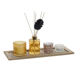 DIFUSOR AROMA SET 4 CRISTAL 37,5X9X15 MIKADO 80 ML