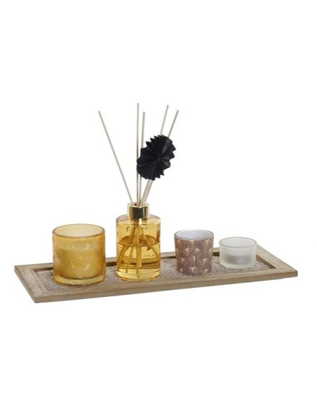 DIFUSOR AROMA SET 4 CRISTAL 37,5X9X15 MIKADO 80 ML