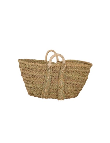 CESTO ESPARTO REDONDO ASA CUERDA 45*30
