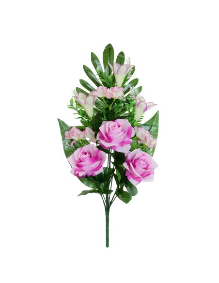 CONJUNTO ROSAS-LIRIO X 9-53 CM (VIOLETA)