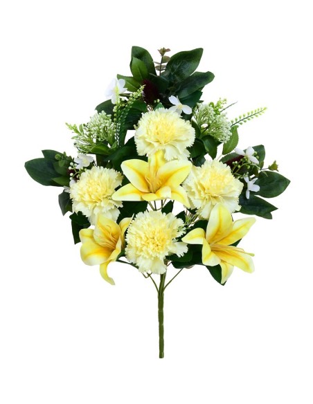 CONJUNTO CLAVEL-LILY X 12 -56CM (AMARILLO)