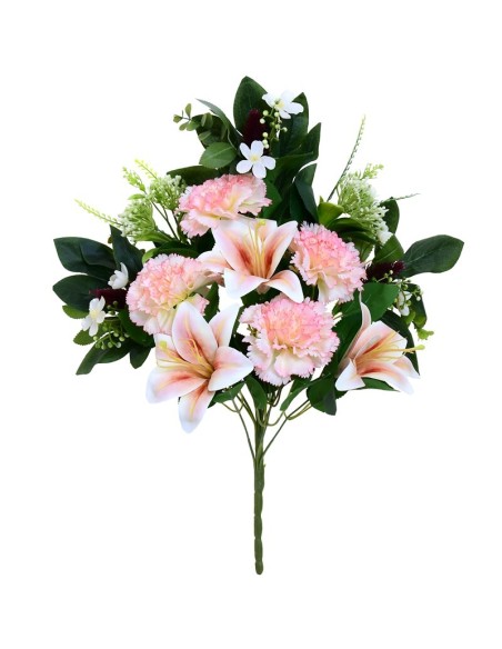 CONJUNTO CLAVEL-LILY X 12 -56CM (ROSA)