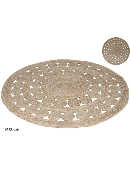 ALFOMBRA RAFIA NATURA DIAM 140CM