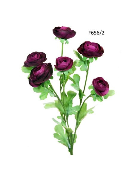 R.RANUNCULUSX6 BURDEOS 68cm (F656/2)