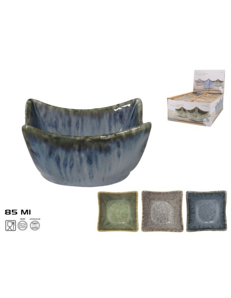 BOWL APERITIVO PORCEL 8X8X4,5CM LUCENA 3 SURT.