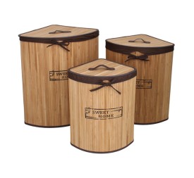 S/3 PONGOTODO BAMBU TRIANGULAR CALI 37X37X56CM