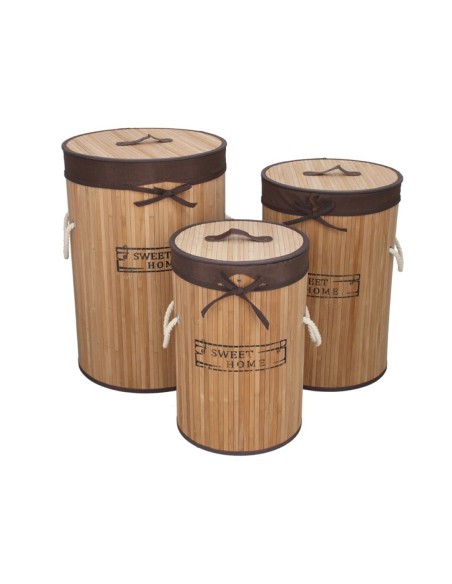 S/3 PONGOTODO BAMBU REDONDO C/ASAS CALI 38X56CM