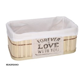 CESTA BAMBU RECTANGULAR CALI 25X15X10CM