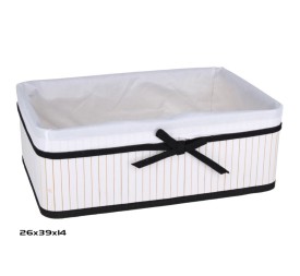 CESTA BAMBU RECTANGULAR ALASKA 39X26X14CM