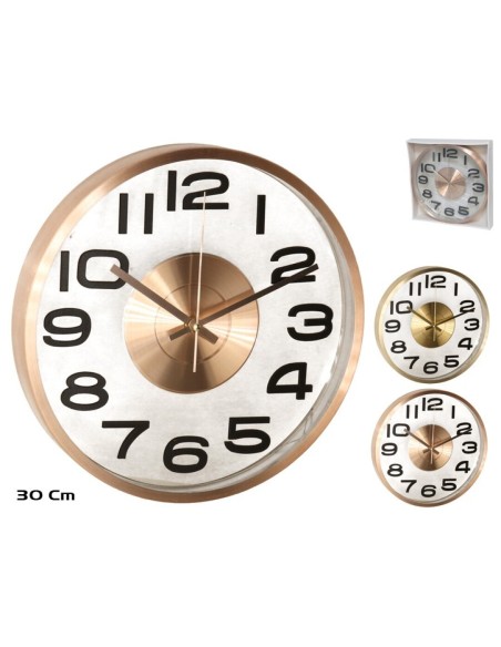 RELOJ DE PARED GABRIELE 30CM 2 SURT
