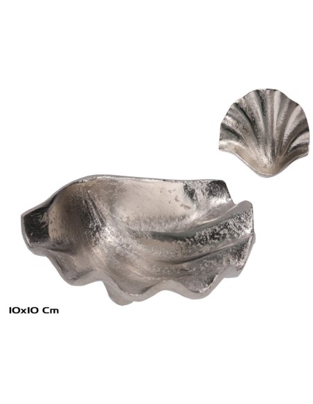 BOWL DECORATIVO CONCHA 10X10X3CM NIQUEL