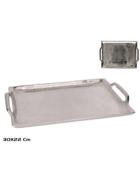 BANDEJA RECT. 30X22X3CM NIQUEL