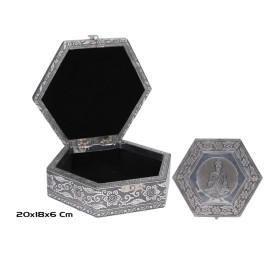 JOYERO HEXAGONAL BUDA 20X18X6CM