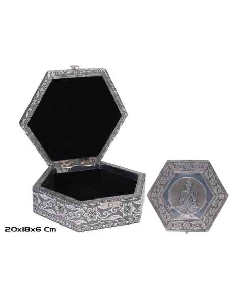 JOYERO HEXAGONAL BUDA 20X18X6CM JOYERO HEXAGONAL BUDA 20X18X6CM