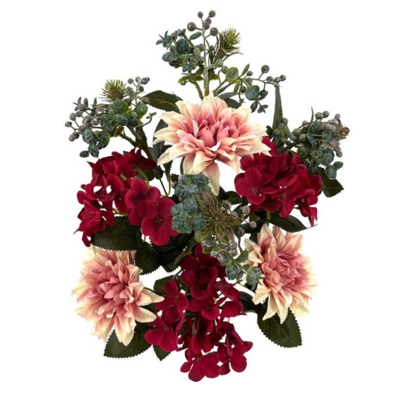 R.U/C.DALIAS/HORTENSIA X10 ROJO 47cm