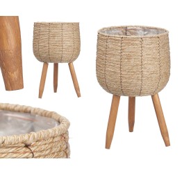 MACETERO CLARO CON PATAS 39CM