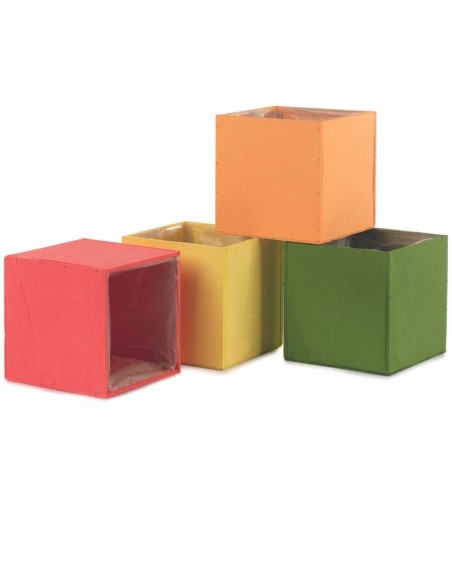 CAJA MADERA CUADRADA  14x14 H14  4 SURT