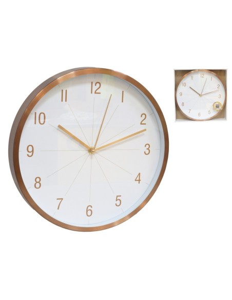 RELOJ DE PARED ISIS 30CM ORO ROSA