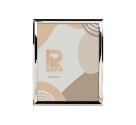 PORTA FOTO ALUMINlO 20*25 PLATEADO