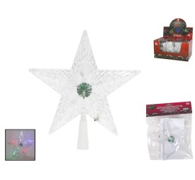ESTRELLA TRANSPARENTE LED FLASH 21CM