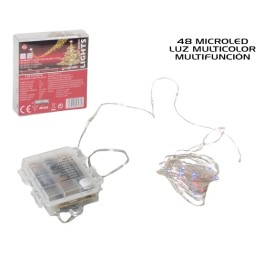 LED MICRO 48 LUCES 8 FUNC MULTICOL -PILA