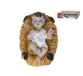 NIÑO JESUS EN PESEBRE 7.5 CM