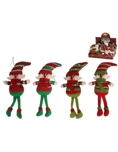 COLGANTE ELFO PATRICIO 29CM 4STD