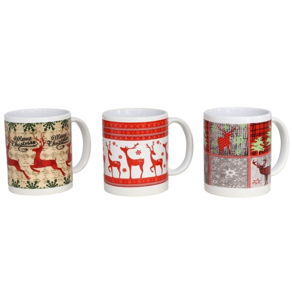 TAZA MUG RENOS 330ML 8,2X9,6CM 3STD