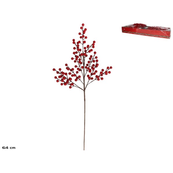 VARA FRUTOS ROJOS 64CM