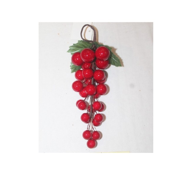 COLGANTE RACIMO FRUTOS ROJOS 20CM