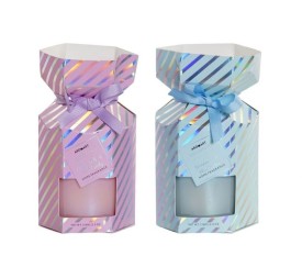 VELA PERFUMADA CRISTAL 9X9X16 2 SURTIDO