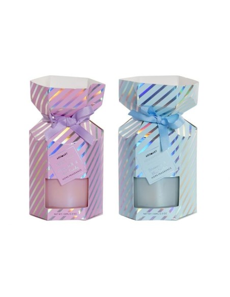 VELA PERFUMADA CRISTAL 9X9X16 2 SURTIDO