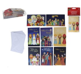 TARJETA FELICITACION X8 KING 9X14CM 8ST