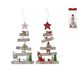 COLGANTE ARBOL C/FIGURAS Y ESTRELLA 2 SURT 25,4X13