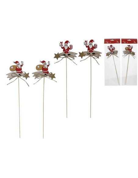 STICK XMAS X2 ESTRELLA CON SANTA 2 SURT L30 CM