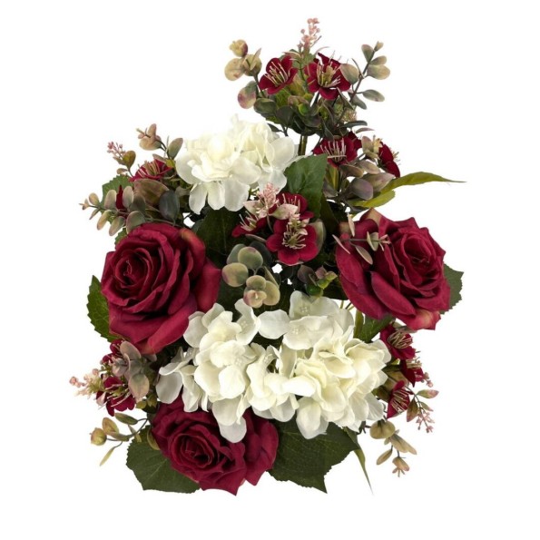 R.U/C. ROSA/HORTENSIA X12 ROJO 55cm