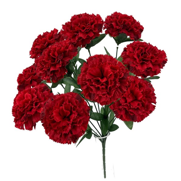 R.CLAVEL X10 M.TERCIOPELO ROJO 45cm