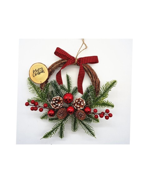 CORONA BAYAS Y LAZO 35CM