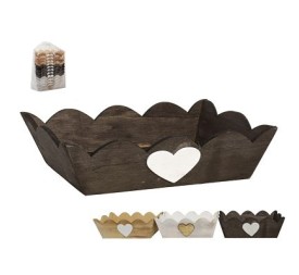 CAJA MADERA 3 COL SURT CORAZON 23X12X7CM