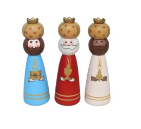FIGURA REY MAGO CORONA ORO 15CM 3STD