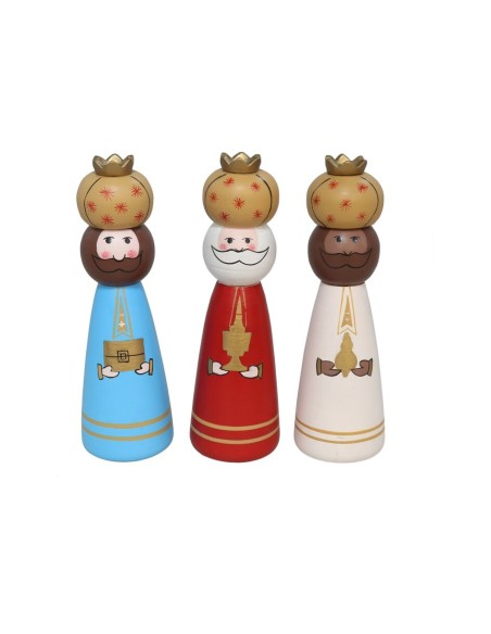 FIGURA REY MAGO CORONA ORO 15CM 3STD