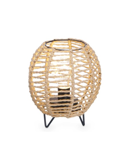 LAMPARA SOBREMESA REDONDA CUERDA