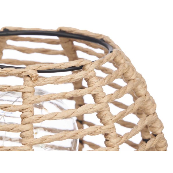 LAMPARA SOBREMESA REDONDA CUERDA 15.5 x 15.5 x 18.5 cm