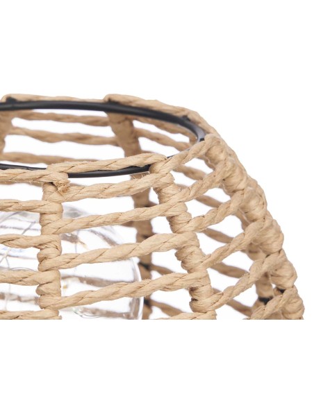 LAMPARA SOBREMESA REDONDA CUERDA