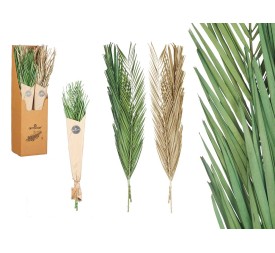 RAMILLETE HOJAS PALMERA SURT VERDE Y NATURAL