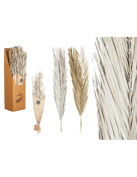 RAMILLETE HOJAS PALMERA SURT BLANCO Y NATURAL