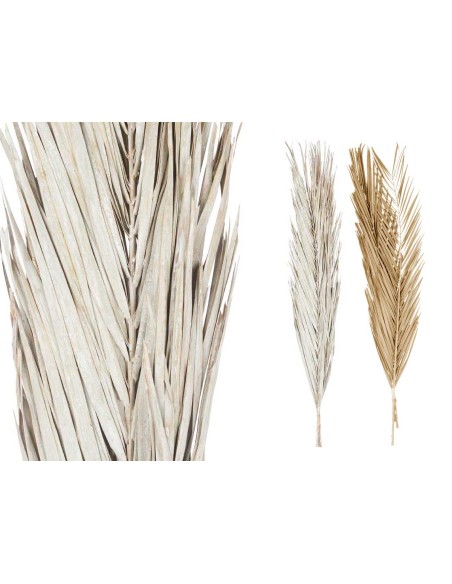 RAMILLETE HOJAS PALMERA SURT BLANCO Y NATURAL